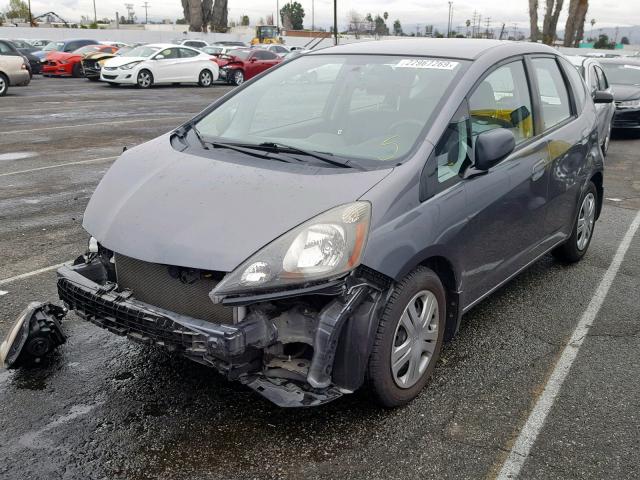 JHMGE8H31BC027348 - 2011 HONDA FIT GRAY photo 2