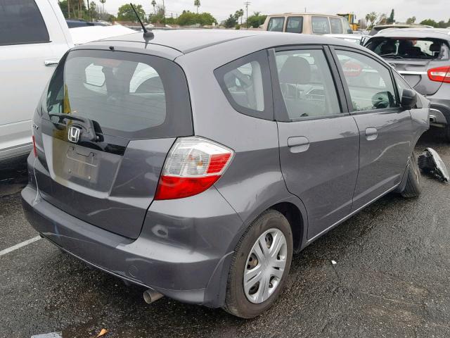 JHMGE8H31BC027348 - 2011 HONDA FIT GRAY photo 4