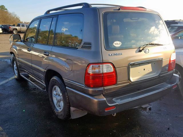 JT6HT00W1X0059574 - 1999 LEXUS LX 470 GRAY photo 3