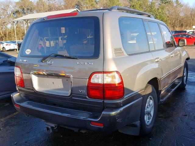 JT6HT00W1X0059574 - 1999 LEXUS LX 470 GRAY photo 4