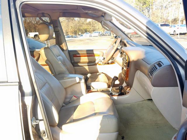 JT6HT00W1X0059574 - 1999 LEXUS LX 470 GRAY photo 5