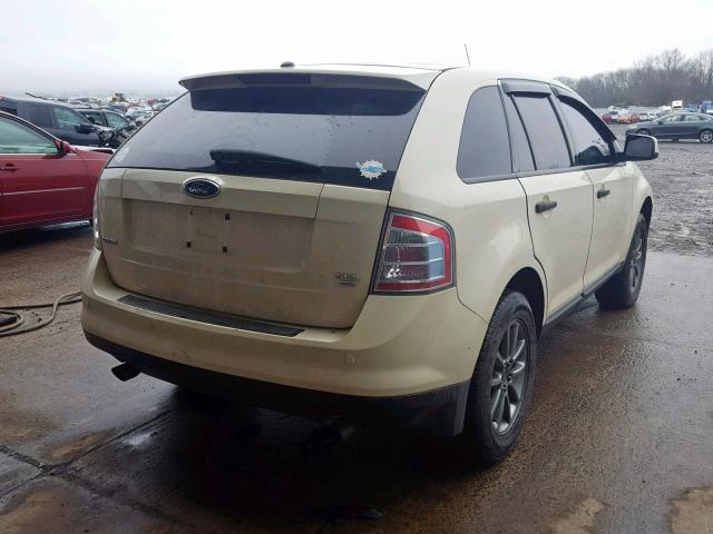 2FMDK49C77BB67458 - 2007 FORD EDGE SEL P CREAM photo 4