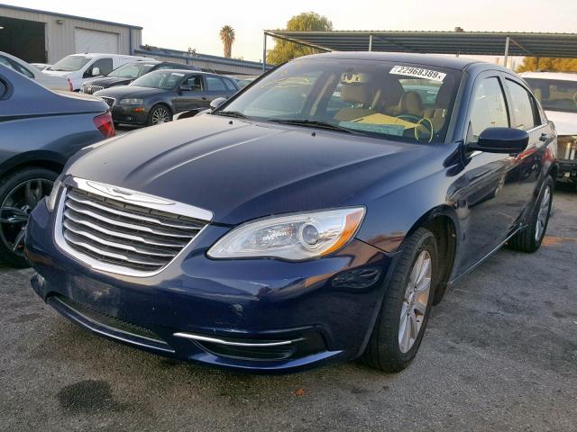 1C3CCBBB0EN102010 - 2014 CHRYSLER 200 TOURIN BLUE photo 2