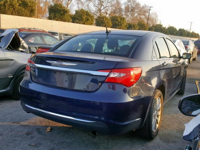 1C3CCBBB0EN102010 - 2014 CHRYSLER 200 TOURIN BLUE photo 4