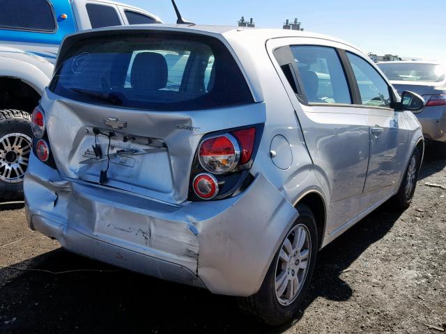 1G1JA6SH6C4117188 - 2012 CHEVROLET SONIC LS SILVER photo 4