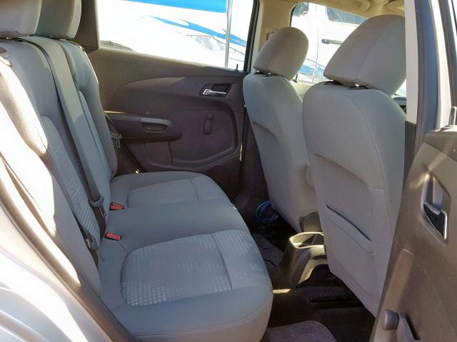 1G1JA6SH6C4117188 - 2012 CHEVROLET SONIC LS SILVER photo 6