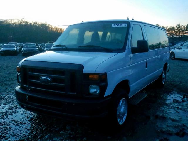 1FMNE1BL4BDA21204 - 2011 FORD ECONOLINE WHITE photo 2