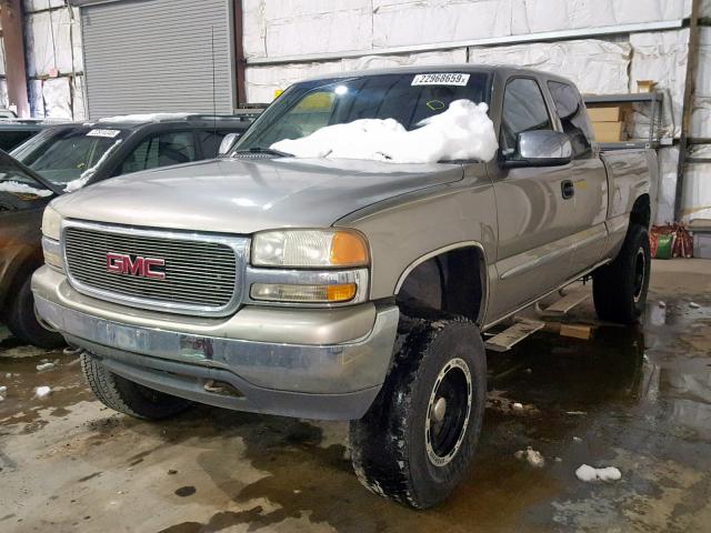 1GTEK19T6XE523183 - 1999 GMC NEW SIERRA SILVER photo 2