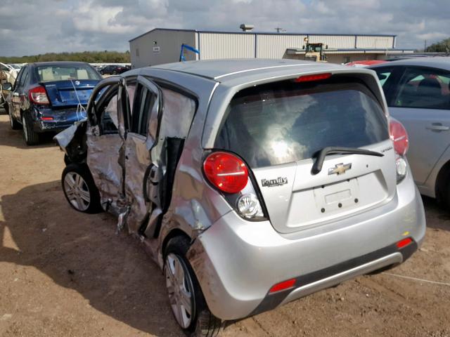 KL8CB6S90EC576501 - 2014 CHEVROLET SPARK LS SILVER photo 3