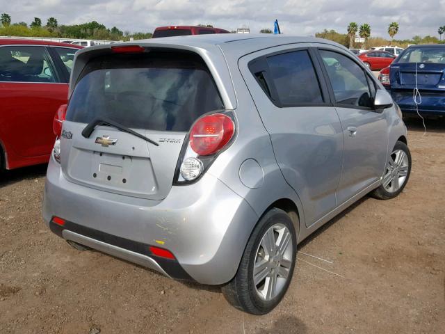 KL8CB6S90EC576501 - 2014 CHEVROLET SPARK LS SILVER photo 4