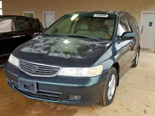 2HKRL1861YH572884 - 2000 HONDA ODYSSEY EX GREEN photo 2