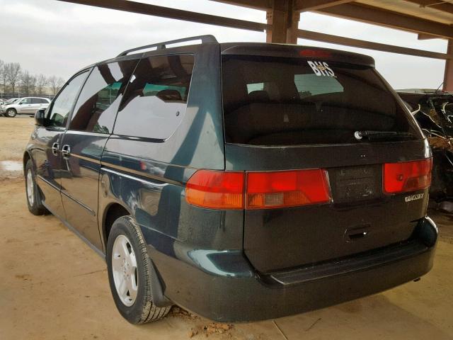 2HKRL1861YH572884 - 2000 HONDA ODYSSEY EX GREEN photo 3