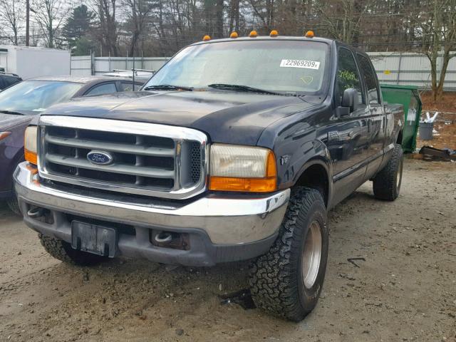 3FTNW21L5YMA24151 - 2000 FORD F-250 BLACK photo 2