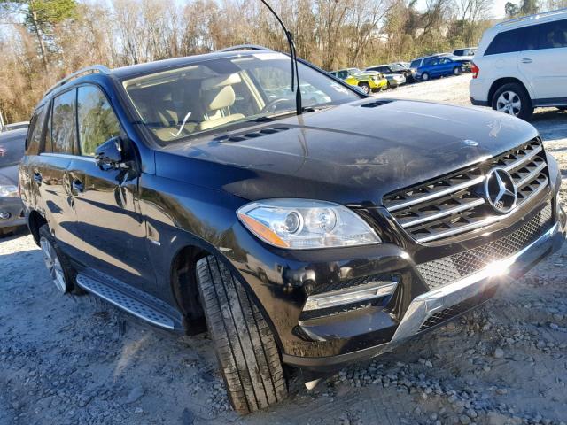 4JGDA5HB4CA018254 - 2012 MERCEDES-BENZ ML 350 4MA BLACK photo 1