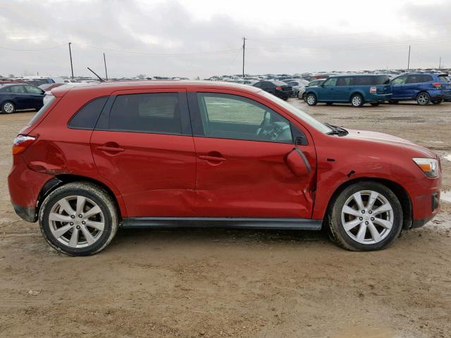 4A4AP3AU9DE013057 - 2013 MITSUBISHI OUTLANDER RED photo 9