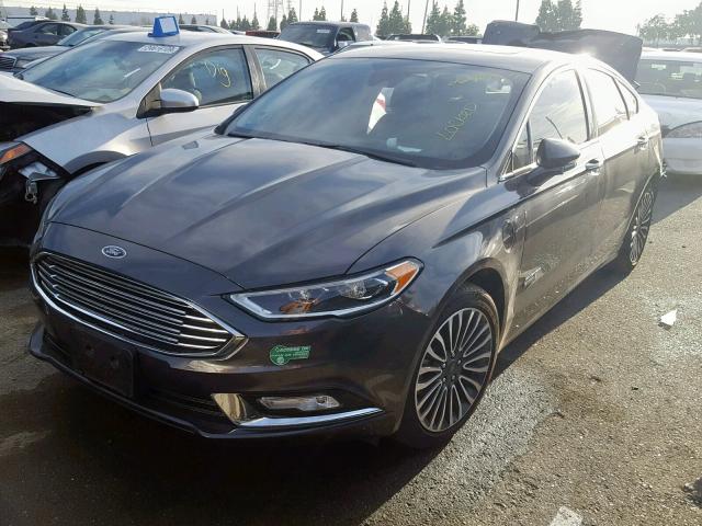 3FA6P0SU7JR187251 - 2018 FORD FUSION TIT GRAY photo 2