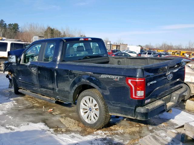 1FTEX1EP8GFC64104 - 2016 FORD F150 SUPER BLACK photo 3