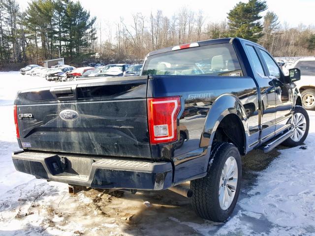 1FTEX1EP8GFC64104 - 2016 FORD F150 SUPER BLACK photo 4