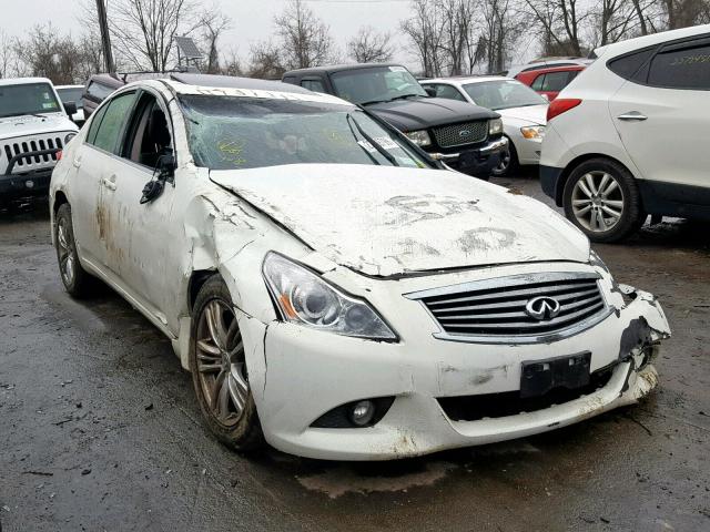 JN1CV6AR4DM356063 - 2013 INFINITI G37 WHITE photo 1