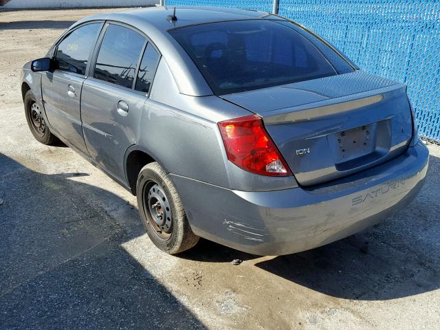 1G8AJ55F57Z195976 - 2007 SATURN ION LEVEL GRAY photo 3