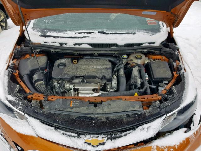 3G1BE6SM8HS536107 - 2017 CHEVROLET CRUZE LT ORANGE photo 7