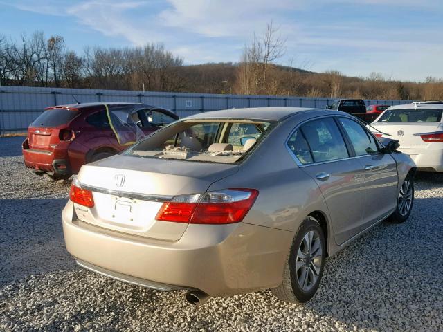 1HGCR2F31EA145924 - 2014 HONDA ACCORD LX BEIGE photo 4