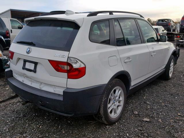 WBXPA73455WC48841 - 2005 BMW X3 2.5I WHITE photo 4