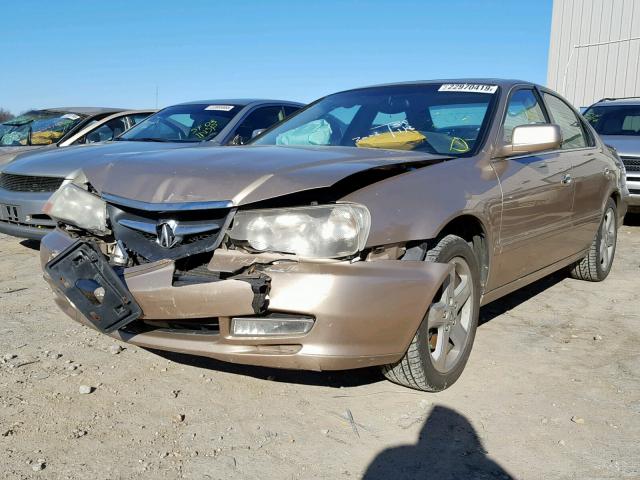 19UUA566X3A012874 - 2003 ACURA 3.2TL GOLD photo 2