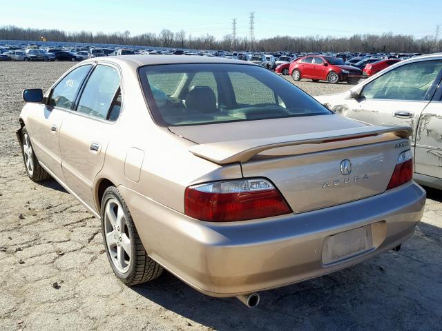 19UUA566X3A012874 - 2003 ACURA 3.2TL GOLD photo 3