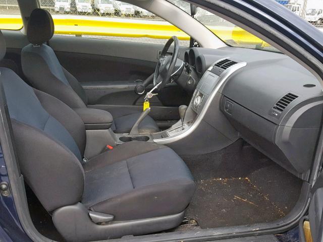 JTKDE177370168617 - 2007 TOYOTA SCION TC ლურჯი ფოტო 5