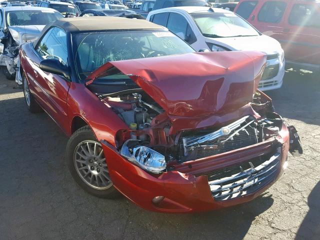 1C3EL55RX6N153891 - 2006 CHRYSLER SEBRING TO RED photo 1