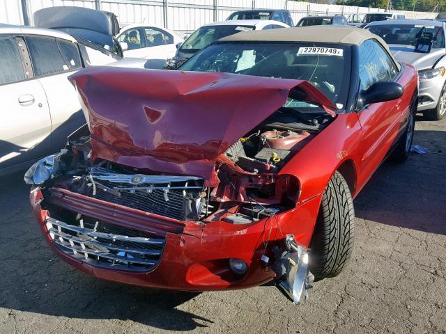 1C3EL55RX6N153891 - 2006 CHRYSLER SEBRING TO RED photo 2