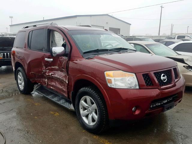 5N1AA0NC2BN616238 - 2011 NISSAN ARMADA SV BURGUNDY photo 1