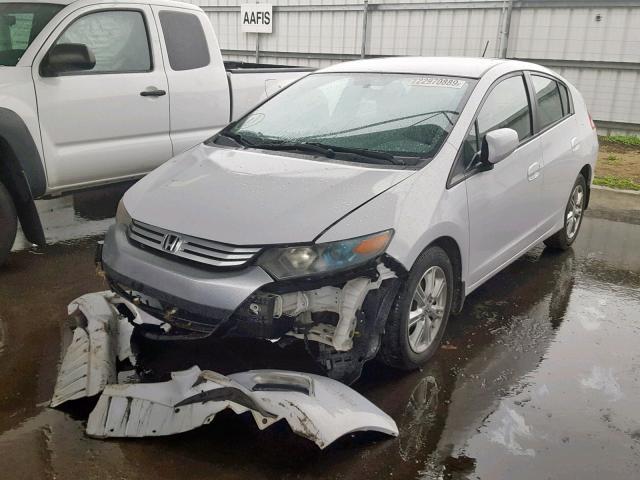 JHMZE2H78AS012763 - 2010 HONDA INSIGHT EX WHITE photo 2