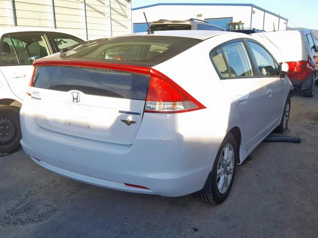 JHMZE2H78AS012763 - 2010 HONDA INSIGHT EX WHITE photo 4