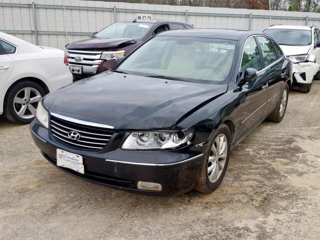 KMHFC46FX8A263702 - 2008 HYUNDAI AZERA SE BLACK photo 2