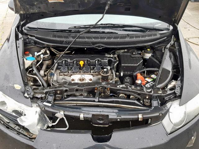 2HGFA15818H350791 - 2008 HONDA CIVIC EX BLACK photo 7