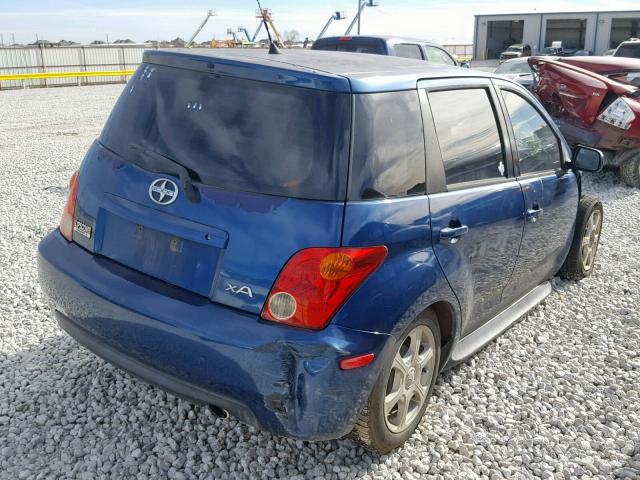 JTKKT604X50104923 - 2005 TOYOTA SCION XA BLUE photo 4