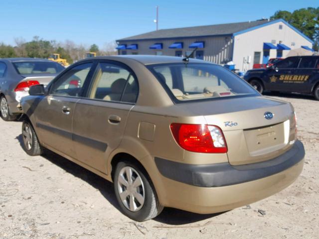 KNADE123466164516 - 2006 KIA RIO TAN photo 3