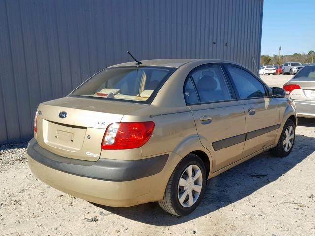 KNADE123466164516 - 2006 KIA RIO TAN photo 4