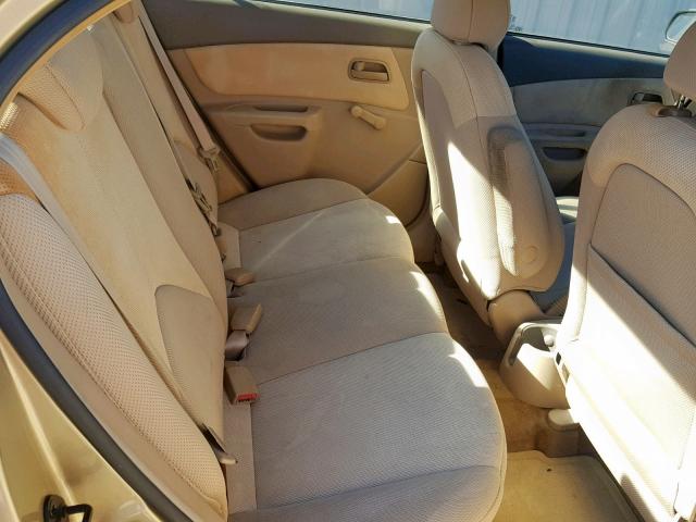 KNADE123466164516 - 2006 KIA RIO TAN photo 6