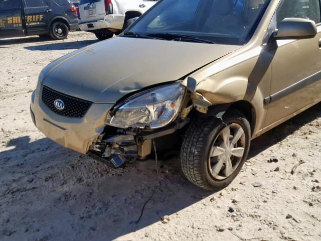 KNADE123466164516 - 2006 KIA RIO TAN photo 9