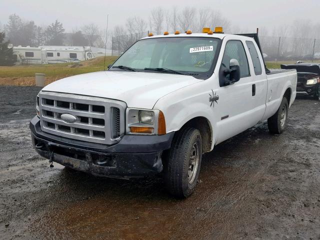 1FTSX20P67EB00520 - 2007 FORD F250 SUPER WHITE photo 2