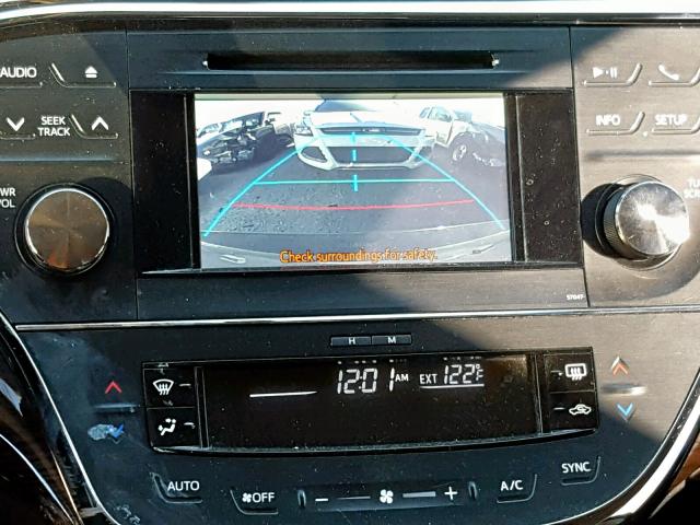 4T1BK1EB7EU094991 - 2014 TOYOTA AVALON BAS BLACK photo 9