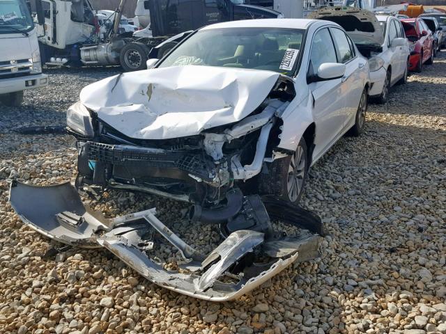 1HGCR2F36FA059929 - 2015 HONDA ACCORD LX WHITE photo 2