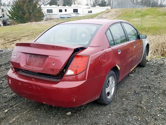 1G8AG52FX5Z159832 - 2005 SATURN ION LEVEL RED photo 4