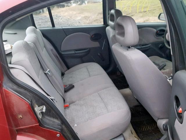 1G8AG52FX5Z159832 - 2005 SATURN ION LEVEL RED photo 6