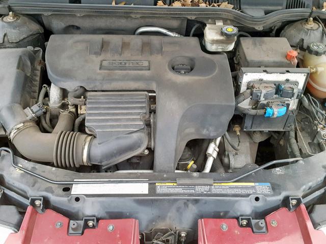 1G8AG52FX5Z159832 - 2005 SATURN ION LEVEL RED photo 7