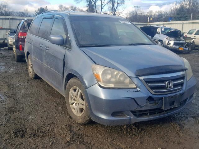 5FNRL38676B069609 - 2006 HONDA ODYSSEY EX BLUE photo 1