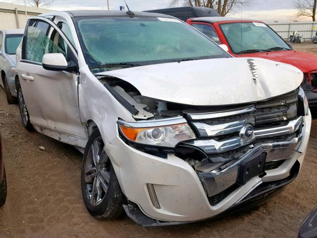 2FMDK3KC1DBB43267 - 2013 FORD EDGE LIMIT WHITE photo 1